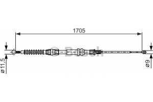 Bosch Ντίζα, Φρένο Ακινητοποίησης - 1 987 482 377