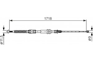 Bosch Ντίζα, Φρένο Ακινητοποίησης - 1 987 482 378