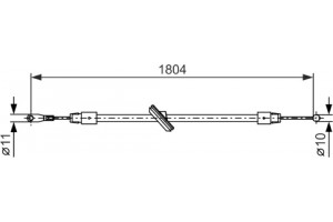 Bosch Ντίζα, Φρένο Ακινητοποίησης - 1 987 482 380