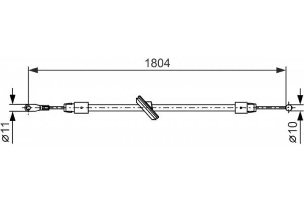 Bosch Ντίζα, Φρένο Ακινητοποίησης - 1 987 482 380