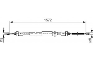 Bosch Ντίζα, Φρένο Ακινητοποίησης - 1 987 482 384