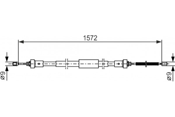 Bosch Ντίζα, Φρένο Ακινητοποίησης - 1 987 482 384 Bosch Ντίζα, Φρένο Ακινητοποίησης - 1 987 482 384
