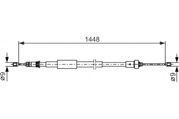 Bosch Ντίζα, Φρένο Ακινητοποίησης - 1 987 482 386 Bosch Ντίζα, Φρένο Ακινητοποίησης - 1 987 482 386
