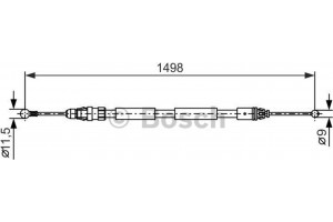 Bosch Ντίζα, Φρένο Ακινητοποίησης - 1 987 482 387