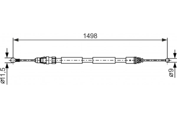 Bosch Ντίζα, Φρένο Ακινητοποίησης - 1 987 482 387