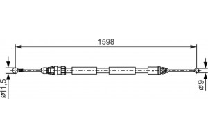 Bosch Ντίζα, Φρένο Ακινητοποίησης - 1 987 482 388