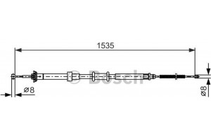 Bosch Ντίζα, Φρένο Ακινητοποίησης - 1 987 482 393