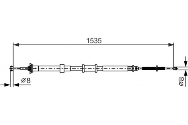 Bosch Ντίζα, Φρένο Ακινητοποίησης - 1 987 482 393 Bosch Ντίζα, Φρένο Ακινητοποίησης - 1 987 482 393
