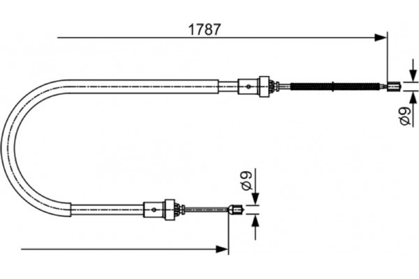 Bosch Ντίζα, Φρένο Ακινητοποίησης - 1 987 482 410