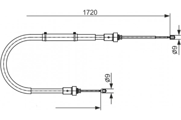 Bosch Ντίζα, Φρένο Ακινητοποίησης - 1 987 482 411