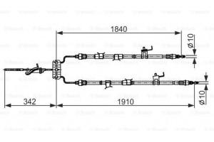 Bosch Ντίζα, Φρένο Ακινητοποίησης - 1 987 482 420