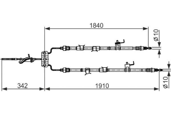 Bosch Ντίζα, Φρένο Ακινητοποίησης - 1 987 482 420