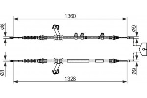 Bosch Ντίζα, Φρένο Ακινητοποίησης - 1 987 482 422