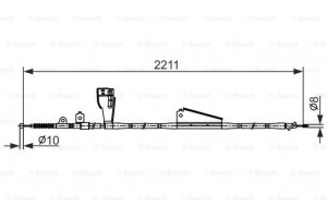 Bosch Ντίζα, Φρένο Ακινητοποίησης - 1 987 482 424