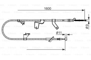Bosch Ντίζα, Φρένο Ακινητοποίησης - 1 987 482 428