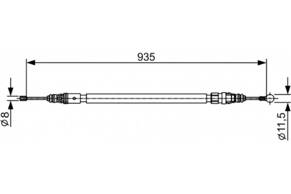 Bosch Ντίζα, Φρένο Ακινητοποίησης - 1 987 482 430