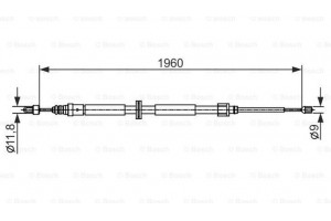 Bosch Ντίζα, Φρένο Ακινητοποίησης - 1 987 482 432