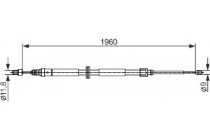 Bosch Ντίζα, Φρένο Ακινητοποίησης - 1 987 482 432