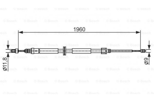 Bosch Ντίζα, Φρένο Ακινητοποίησης - 1 987 482 432