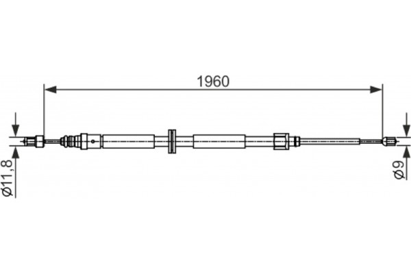 Bosch Ντίζα, Φρένο Ακινητοποίησης - 1 987 482 432