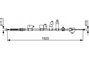 Bosch Ντίζα, Φρένο Ακινητοποίησης - 1 987 482 438