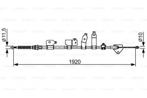 Bosch Ντίζα, Φρένο Ακινητοποίησης - 1 987 482 438