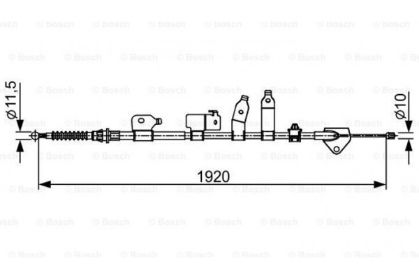 Bosch Ντίζα, Φρένο Ακινητοποίησης - 1 987 482 438