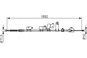 Bosch Ντίζα, Φρένο Ακινητοποίησης - 1 987 482 439
