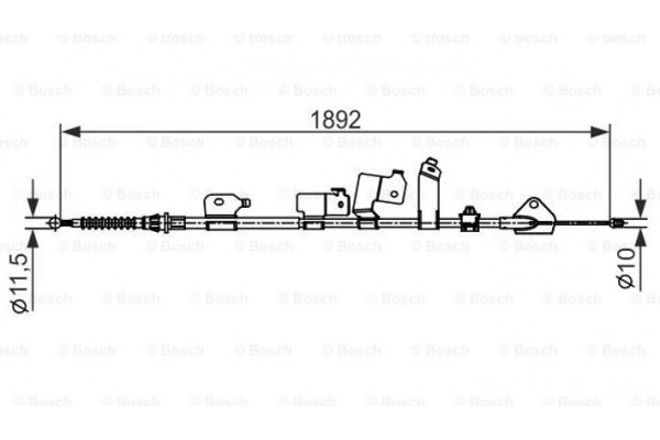 Bosch Ντίζα, Φρένο Ακινητοποίησης - 1 987 482 439