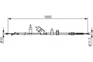 Bosch Ντίζα, Φρένο Ακινητοποίησης - 1 987 482 440
