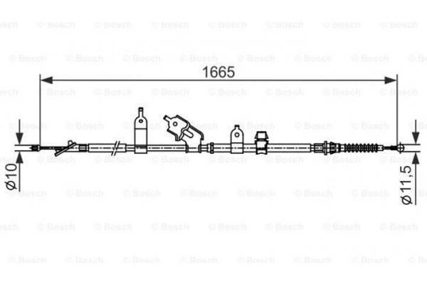 Bosch Ντίζα, Φρένο Ακινητοποίησης - 1 987 482 440