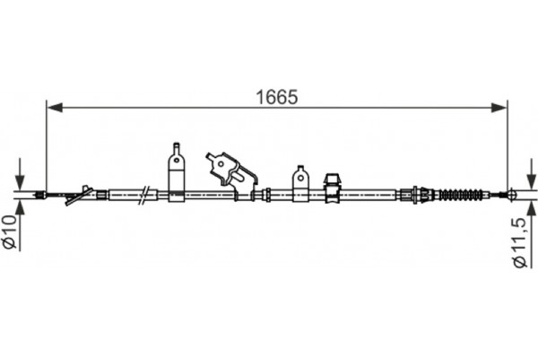 Bosch Ντίζα, Φρένο Ακινητοποίησης - 1 987 482 440