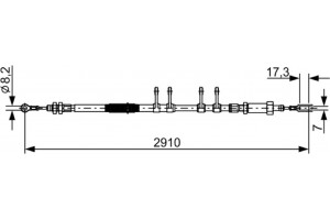 Bosch Ντίζα, Φρένο Ακινητοποίησης - 1 987 482 447