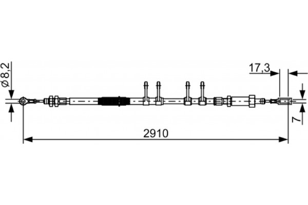 Bosch Ντίζα, Φρένο Ακινητοποίησης - 1 987 482 447