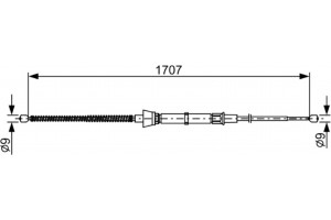 Bosch Ντίζα, Φρένο Ακινητοποίησης - 1 987 482 457
