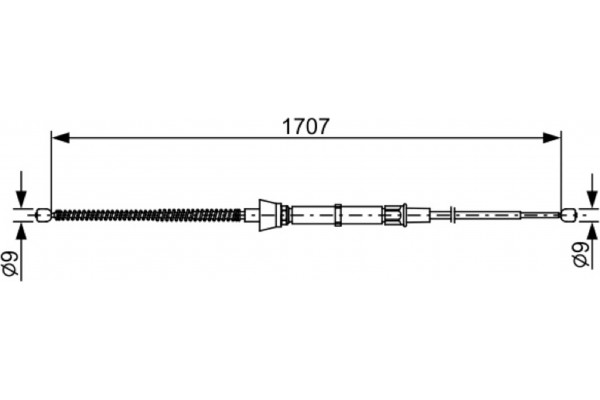 Bosch Ντίζα, Φρένο Ακινητοποίησης - 1 987 482 457 Bosch Ντίζα, Φρένο Ακινητοποίησης - 1 987 482 457