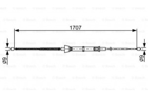 Bosch Ντίζα, Φρένο Ακινητοποίησης - 1 987 482 457