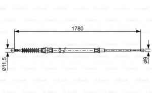 Bosch Ντίζα, Φρένο Ακινητοποίησης - 1 987 482 458