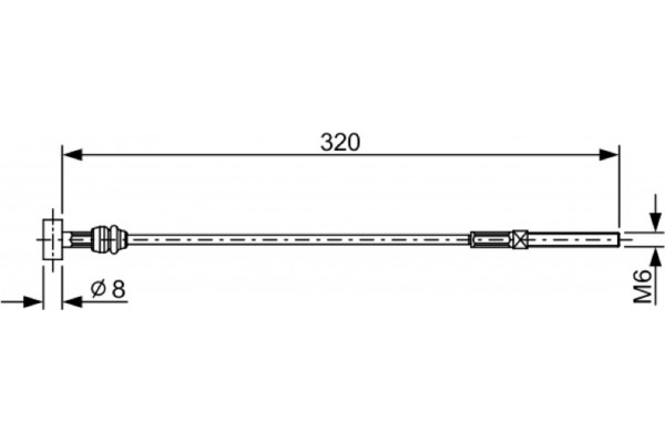 Bosch Ντίζα, Φρένο Ακινητοποίησης - 1 987 482 460