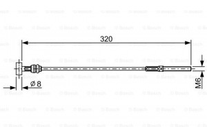 Bosch Ντίζα, Φρένο Ακινητοποίησης - 1 987 482 460