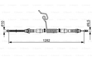 Bosch Ντίζα, Φρένο Ακινητοποίησης - 1 987 482 462