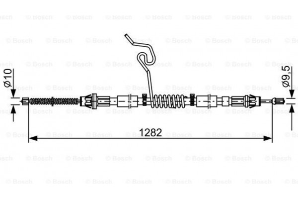 Bosch Ντίζα, Φρένο Ακινητοποίησης - 1 987 482 462