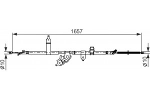 Bosch Ντίζα, Φρένο Ακινητοποίησης - 1 987 482 463