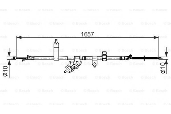 Bosch Ντίζα, Φρένο Ακινητοποίησης - 1 987 482 463