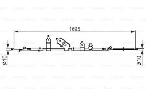 Bosch Ντίζα, Φρένο Ακινητοποίησης - 1 987 482 464