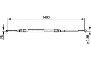 Bosch Ντίζα, Φρένο Ακινητοποίησης - 1 987 482 492