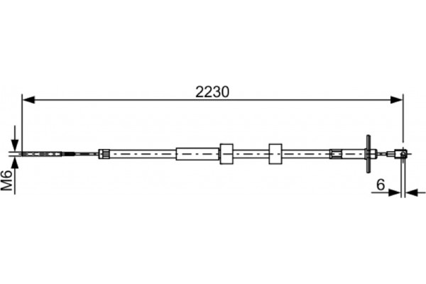 Bosch Ντίζα, Φρένο Ακινητοποίησης - 1 987 482 500