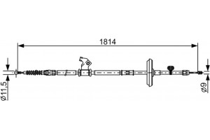 Bosch Ντίζα, Φρένο Ακινητοποίησης - 1 987 482 502