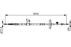 Bosch Ντίζα, Φρένο Ακινητοποίησης - 1 987 482 507
