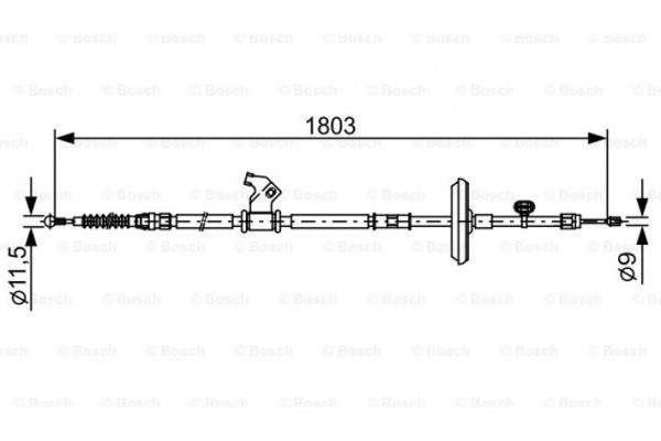 Bosch Ντίζα, Φρένο Ακινητοποίησης - 1 987 482 508